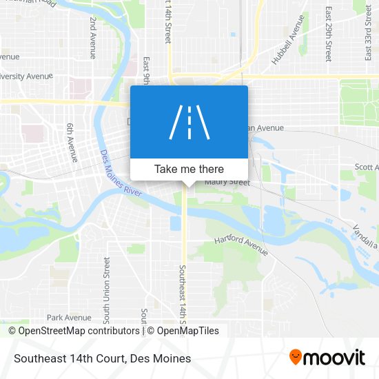 Southeast 14th Court map