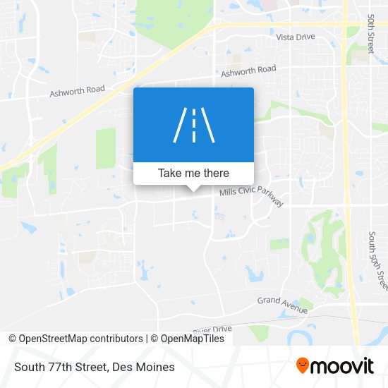Mapa de South 77th Street