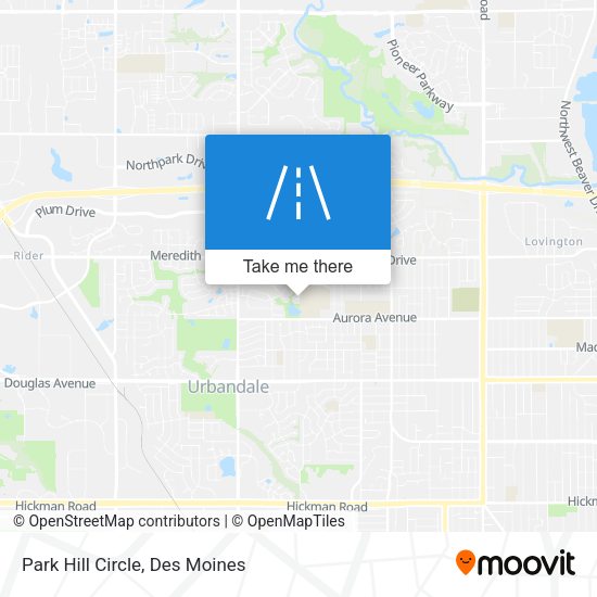 Park Hill Circle map