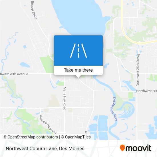 Northwest Coburn Lane map