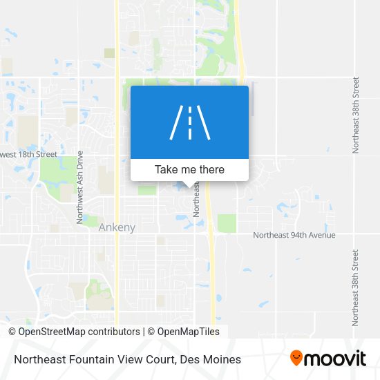 Mapa de Northeast Fountain View Court
