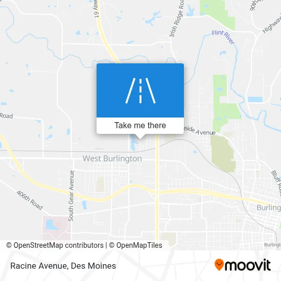 Racine Avenue map