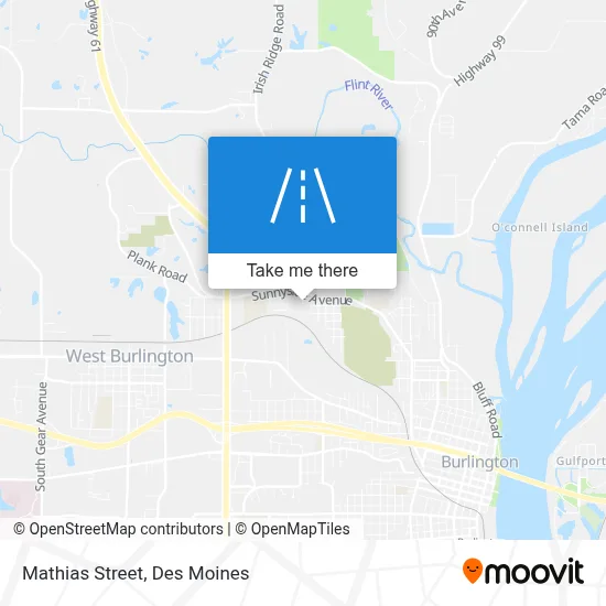 Mathias Street map