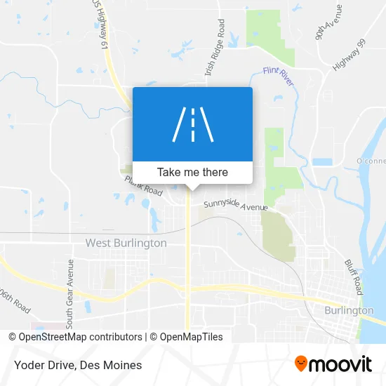 Yoder Drive map