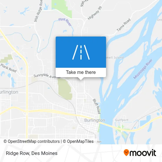 Ridge Row map