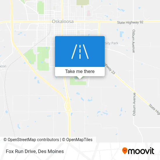 Fox Run Drive map