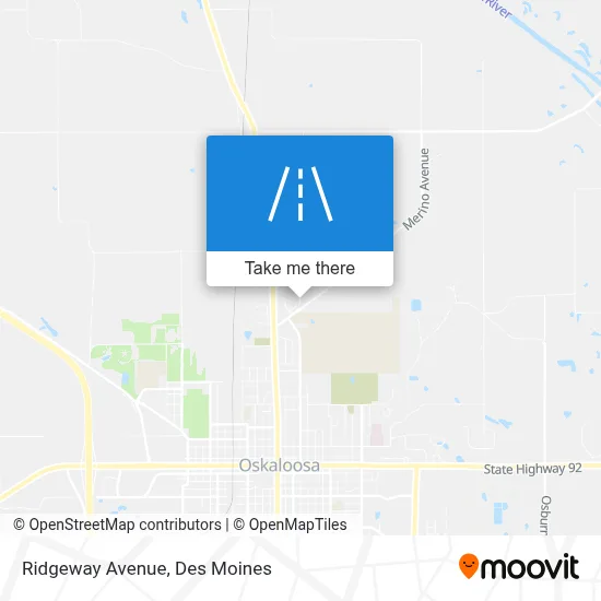 Ridgeway Avenue map