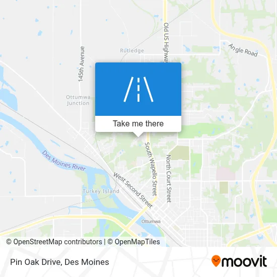 Pin Oak Drive map