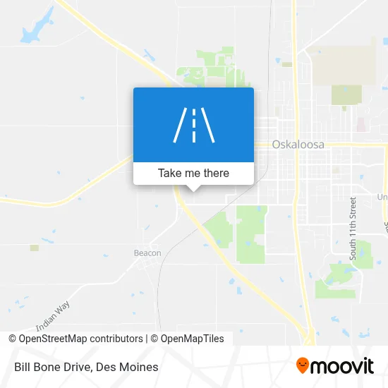 Bill Bone Drive map