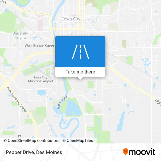 Pepper Drive map