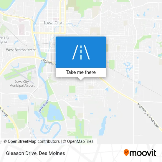 Gleason Drive map