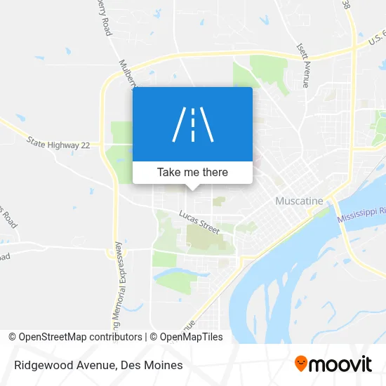 Ridgewood Avenue map