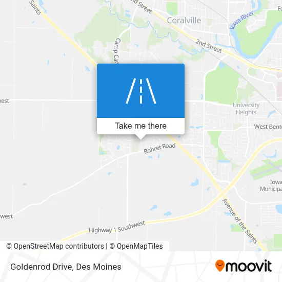 Goldenrod Drive map