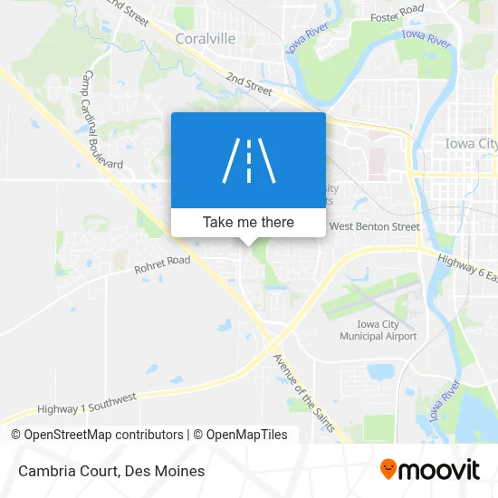 Cambria Court map