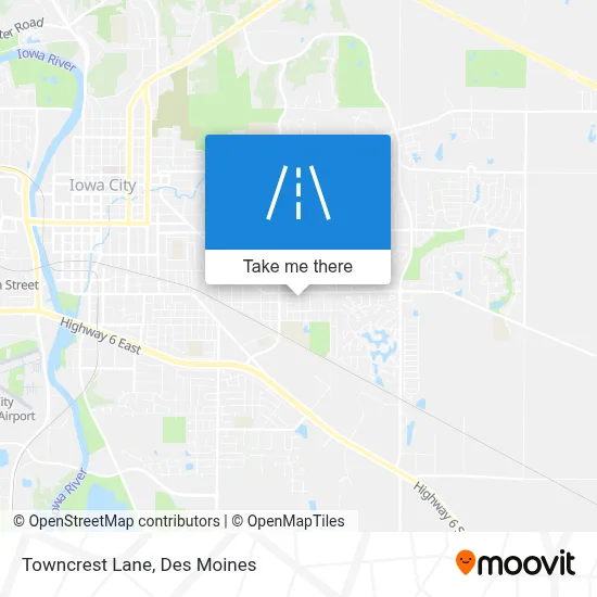 Towncrest Lane map