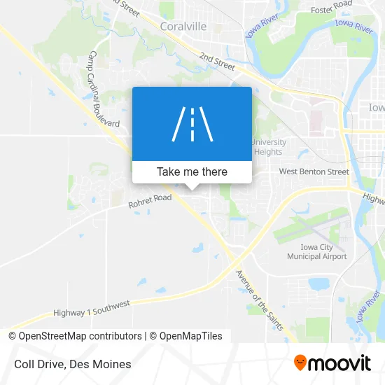 Coll Drive map