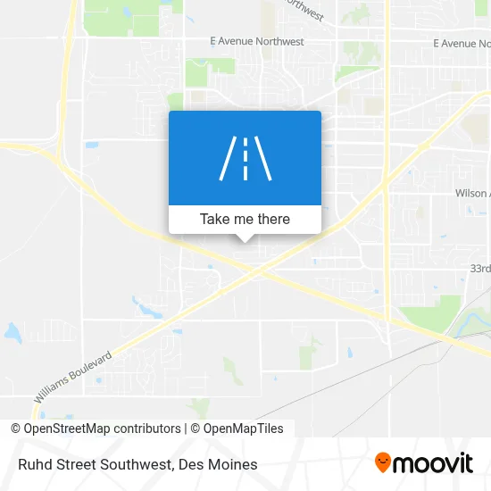 Ruhd Street Southwest map