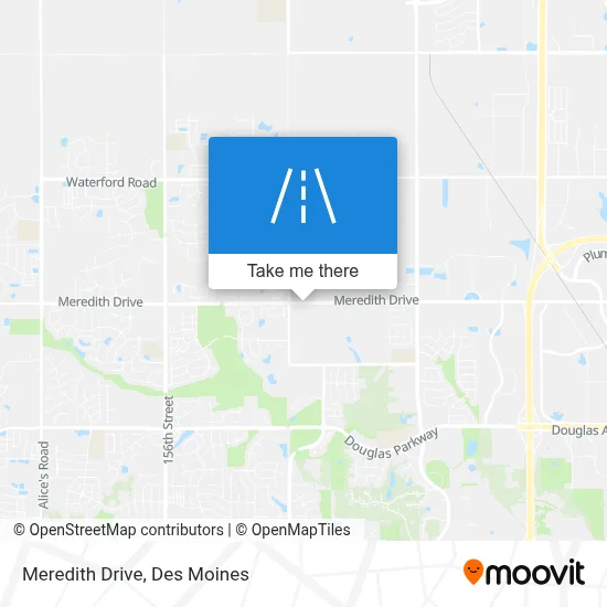 Meredith Drive map