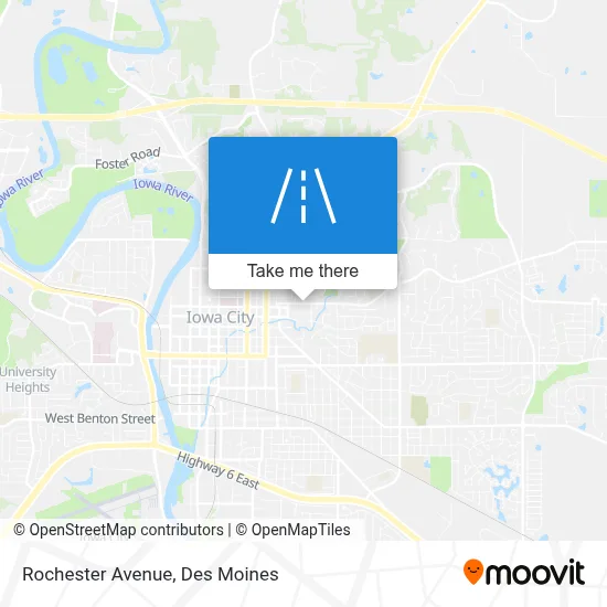 Rochester Avenue map