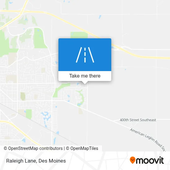 Raleigh Lane map