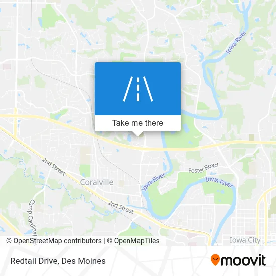 Redtail Drive map