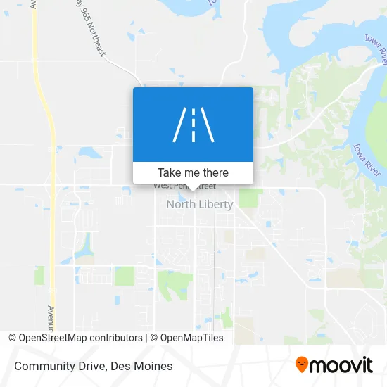 Community Drive map