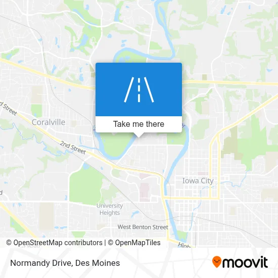 Normandy Drive map