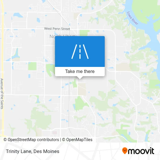Trinity Lane map