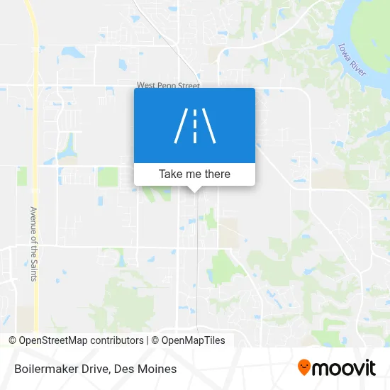 Boilermaker Drive map