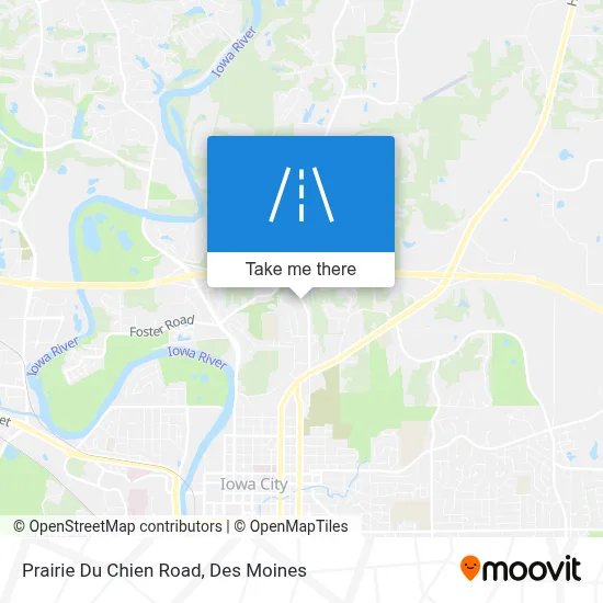 Prairie Du Chien Road map
