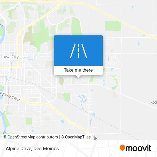 Alpine Drive map