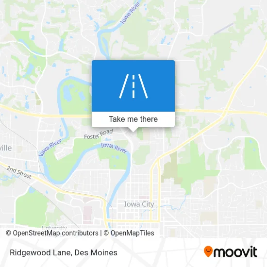 Ridgewood Lane map