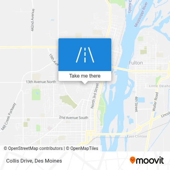 Collis Drive map