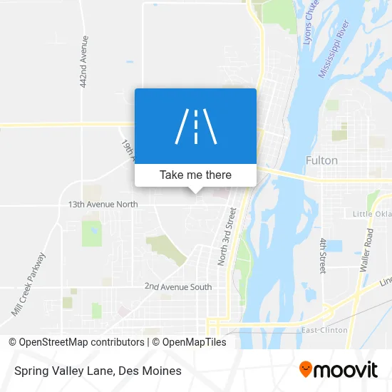 Spring Valley Lane map