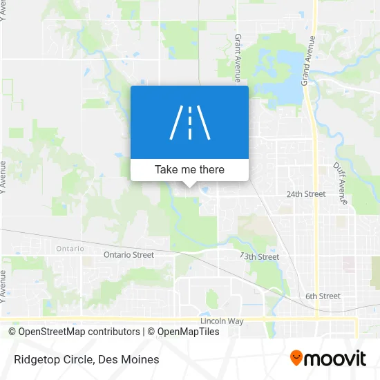 Ridgetop Circle map