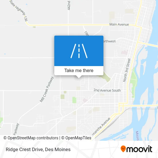 Ridge Crest Drive map