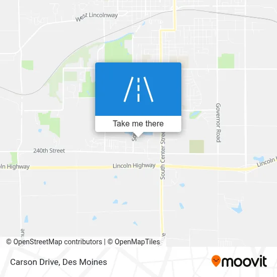 Carson Drive map