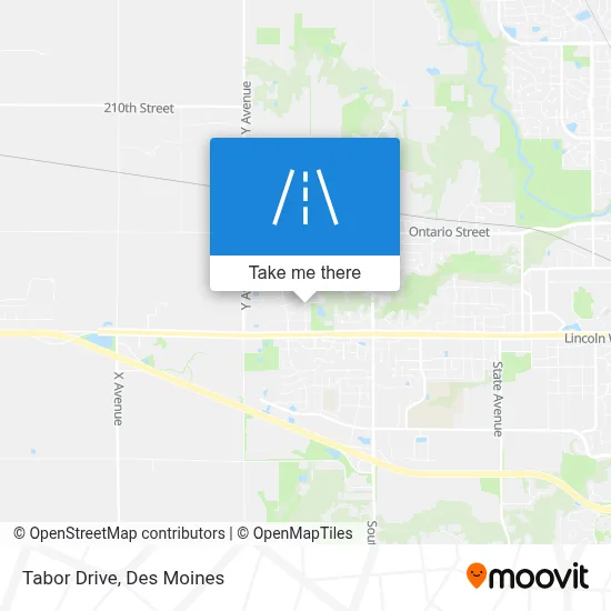 Tabor Drive map