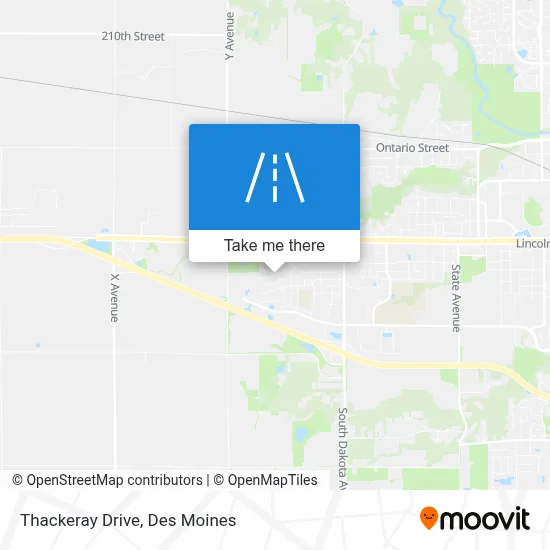 Thackeray Drive map