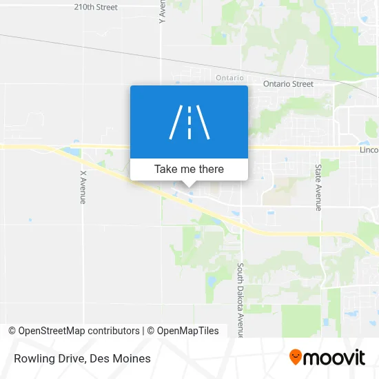 Rowling Drive map