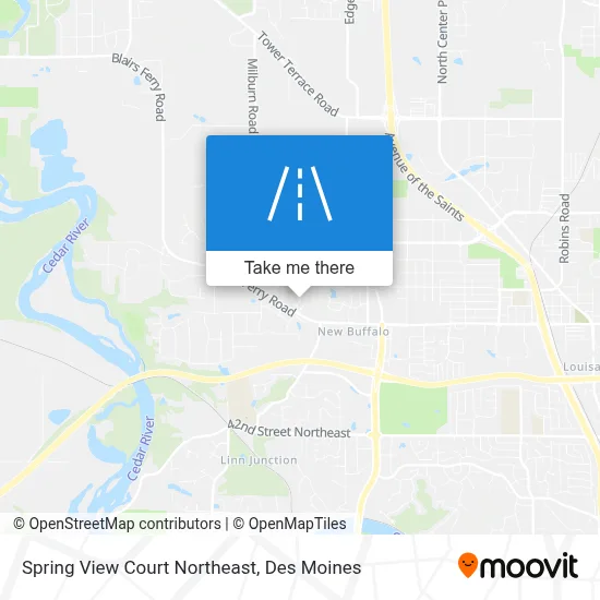 Spring View Court Northeast map