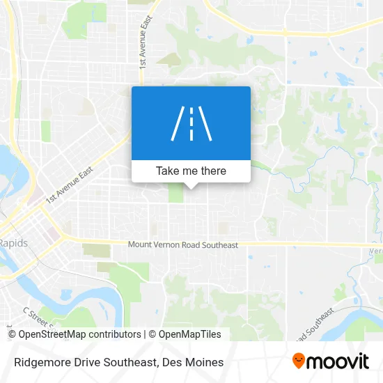 Ridgemore Drive Southeast map