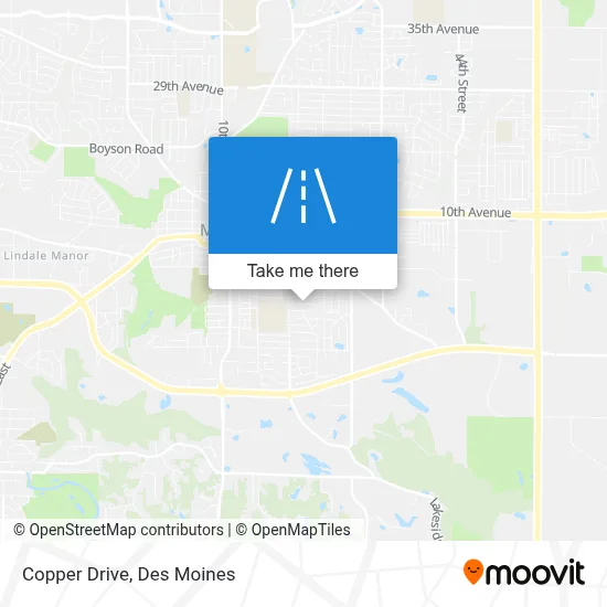 Copper Drive map