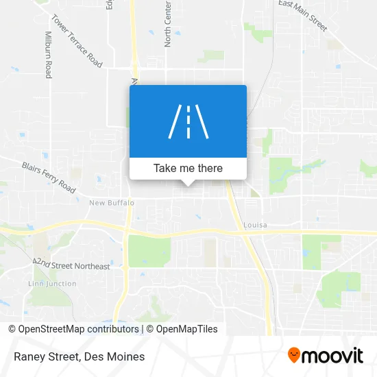 Raney Street map