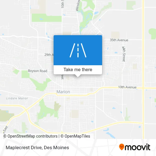 Maplecrest Drive map