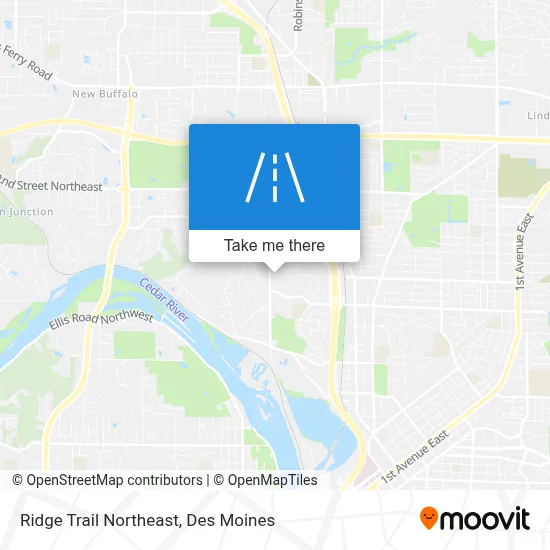 Ridge Trail Northeast map
