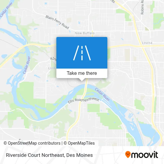 Riverside Court Northeast map