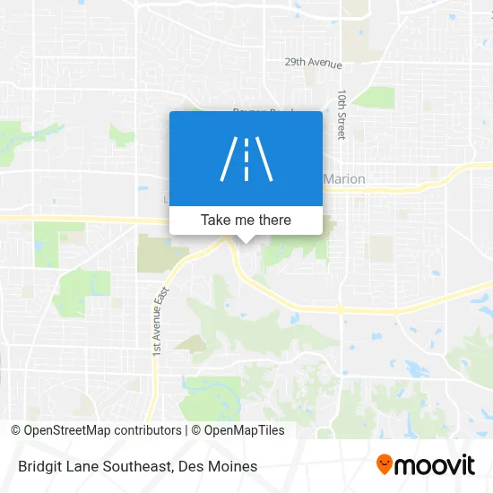 Bridgit Lane Southeast map