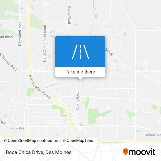 Boca Chica Drive map