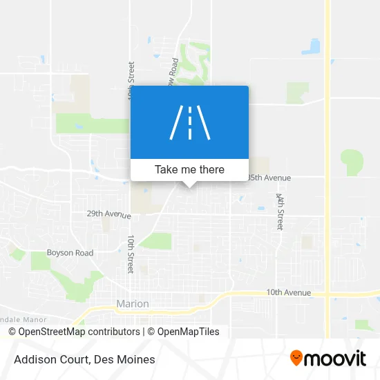 Addison Court map